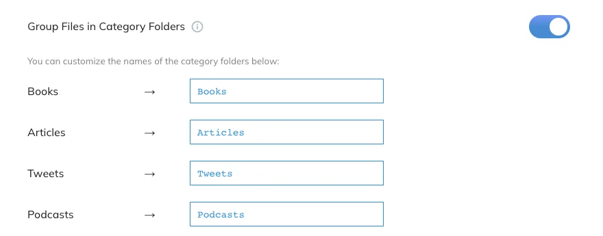 Group Files in Category Folders