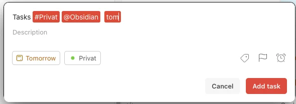 Todoist QuickAdd